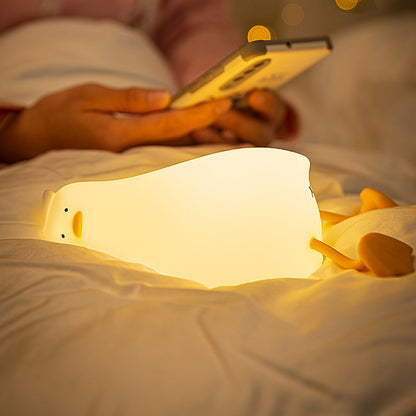 Luminária de Silicone Pato Relax